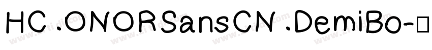 HC ONORSansCN DemiBo字体转换